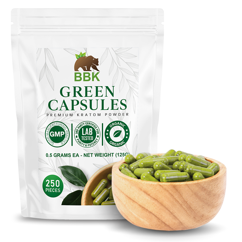 Premium Green Kratom Capsules