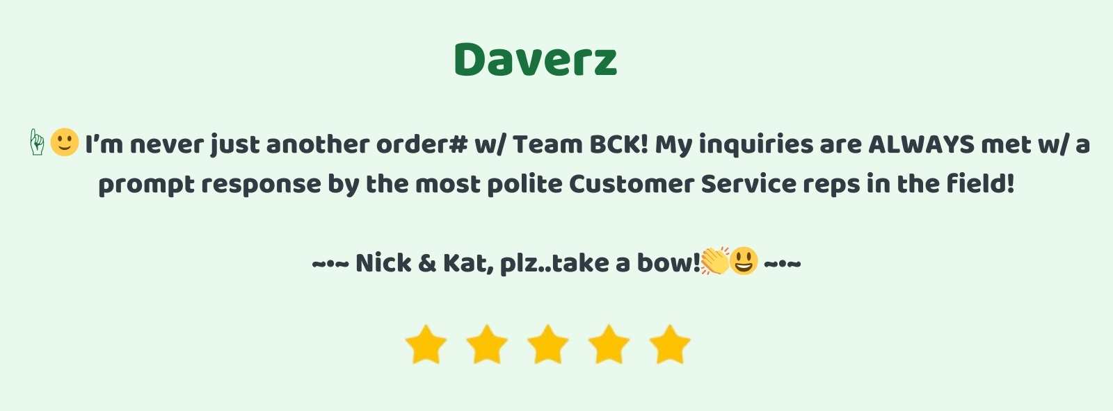 image of customer review