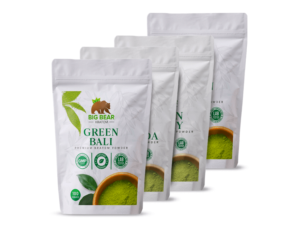 Big Bear Kratom 4-Pack Pouches 